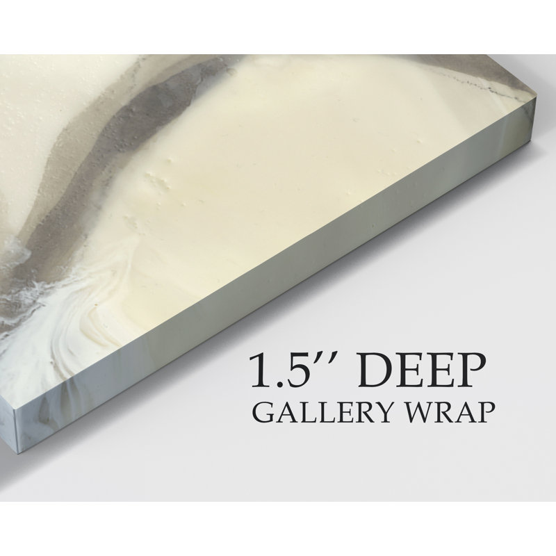 « flowing neutrals ii », reproduction d’art sur toile, H 10 po x l 10 po x P 1,5 po, Toile tendue