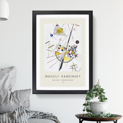 Delicate Tension by Wassily Kandinsky - Framed Print