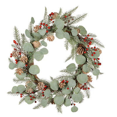 Dried Pinecones 61cm Wreath