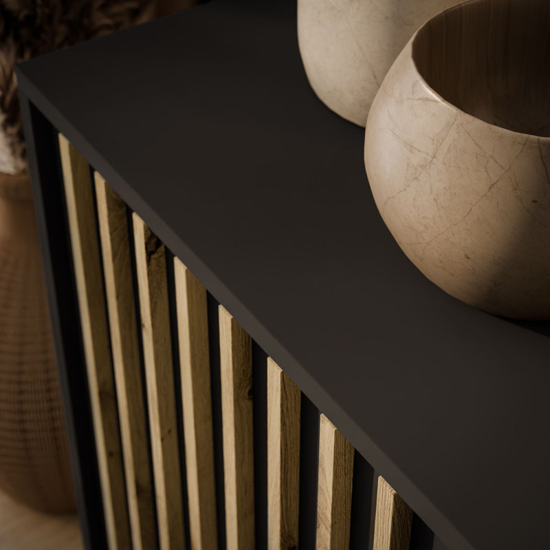 155cm Sideboard, Graphite/Artisan Oak