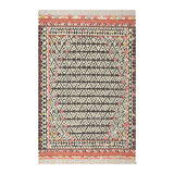 Flamenco Dancing Southwestern Area Rug in Black/White/Red