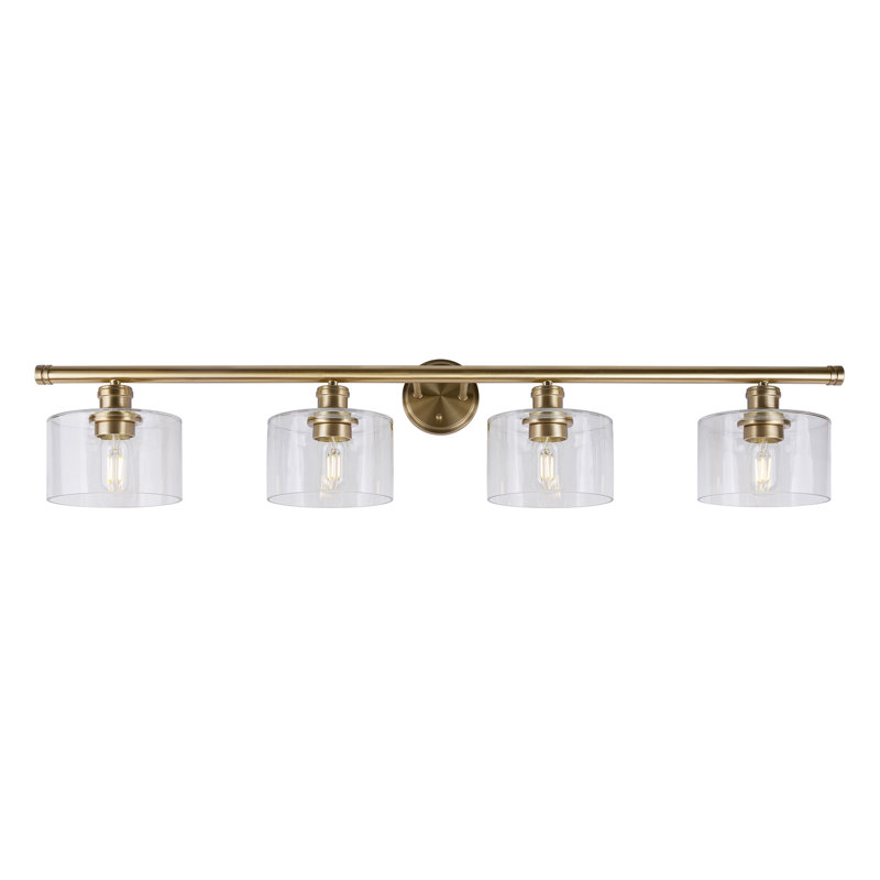 Currey 4 - Light Dimmable Bath Bar, Soft gold
