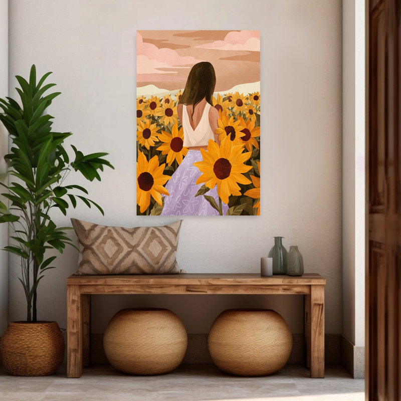Art contemporain contemporain abstrait romantique, H 48 po x l 32 po