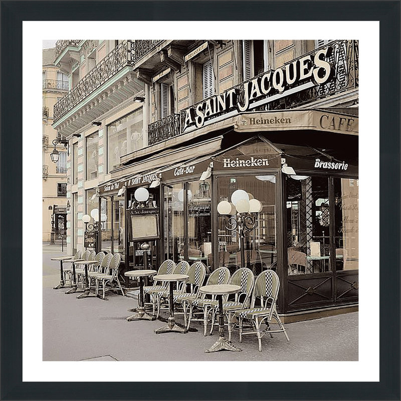 « st jacques paris » par alan blaustein,, reproduction de photo encadrée, H 39,5 po x l 39,5 po x P 0,75 po