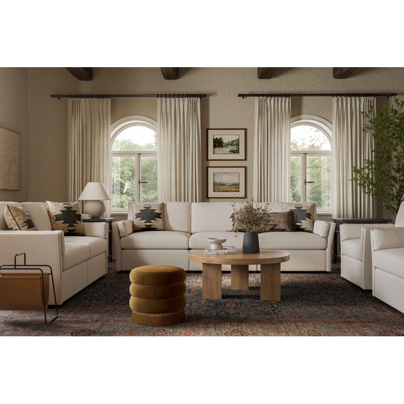 Upholstered 106'' Sofa, White