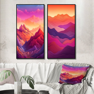 " Majestic Peaks " 2 - Pieces