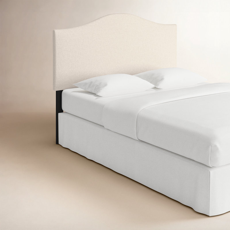 Tête de lit tapissier Hermosa, Grand, Lin classique talc