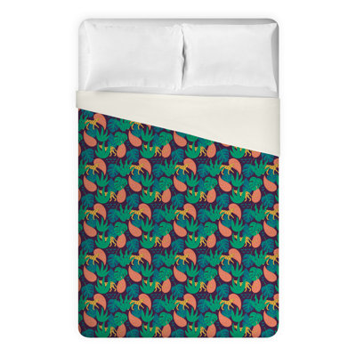 Polyester Floral Duvet Cover