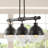 Aleeccia 3 - Light Oil Rubbed Bronze Kitchen Island Pendant