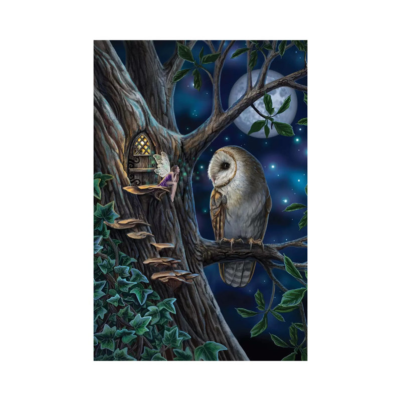 « Fairy tales » par Lisa Parker-impression d’art graphique, Pas de tapis, Toile tendue, H 12 po x l 8 po x P 0,75 po