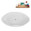 Baignoire autoportante 67 "avec drain interne Streamline-102287563