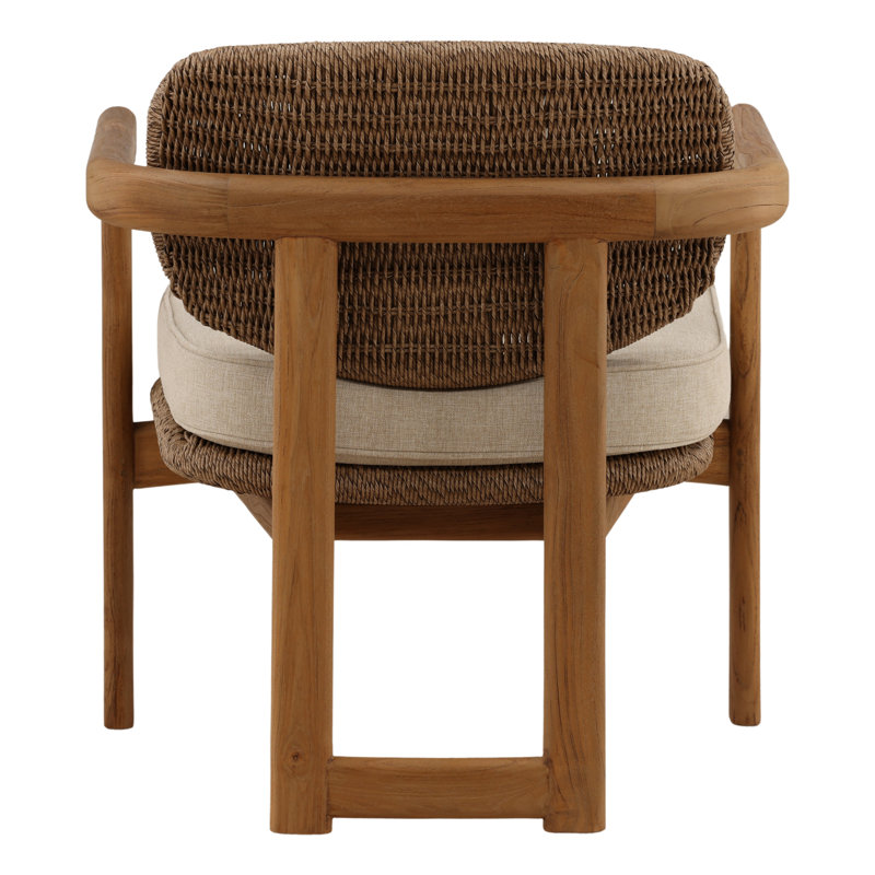 Alva Outdoor Occasional Chair Light Brown