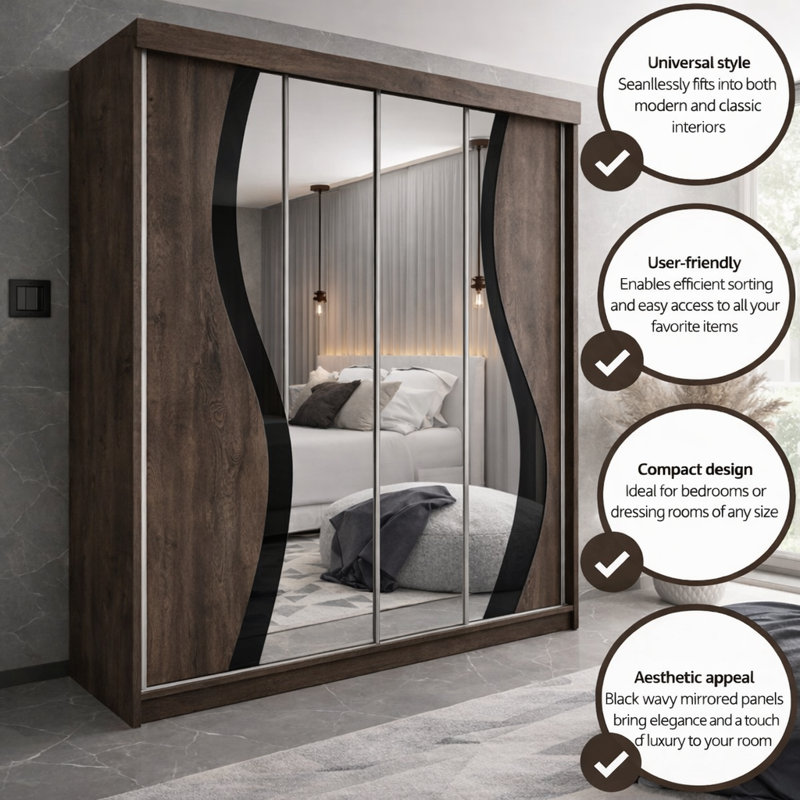 Christey Wardrobe, Dark Brown/Black