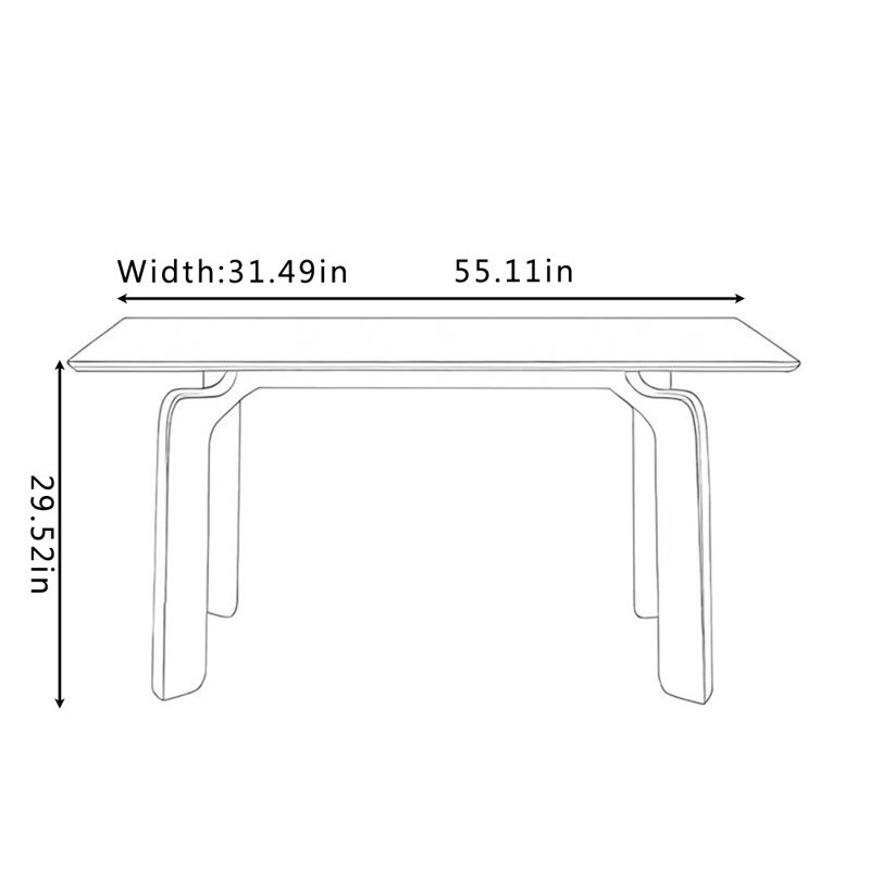 Lensey, 29.52”H x 55.11”L x 31.49”W