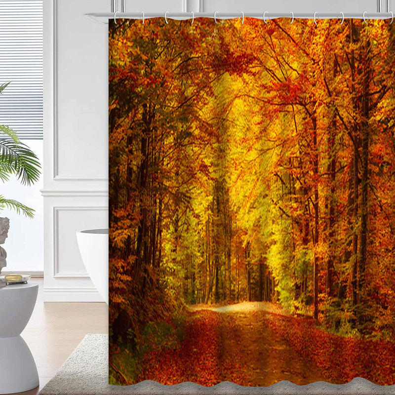 Rideau de douche Sunny Autumn, L 72 po x l 72 po