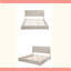 Structure de lit plateforme en bois massif avec tête de lit, aucun sommier requis, lit sur pied, assemblage facile-614527382-614527403