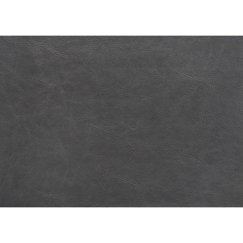 Très grand lit pour la chambre à coucher - Panneau oriental gris avec tête de lit tapissier couleur bois et confort moelleux
