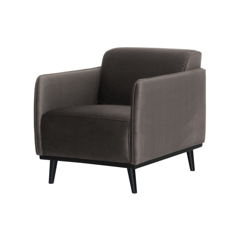 Statement Upholstered Armchair, Taupe