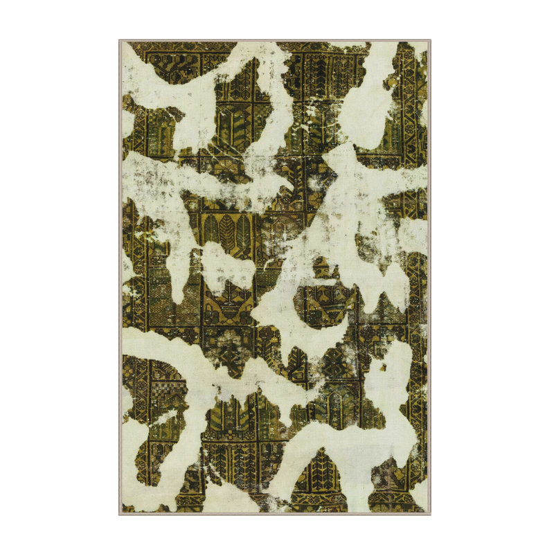 Abstract Indoor Rug, Rectangle 2' x 4'