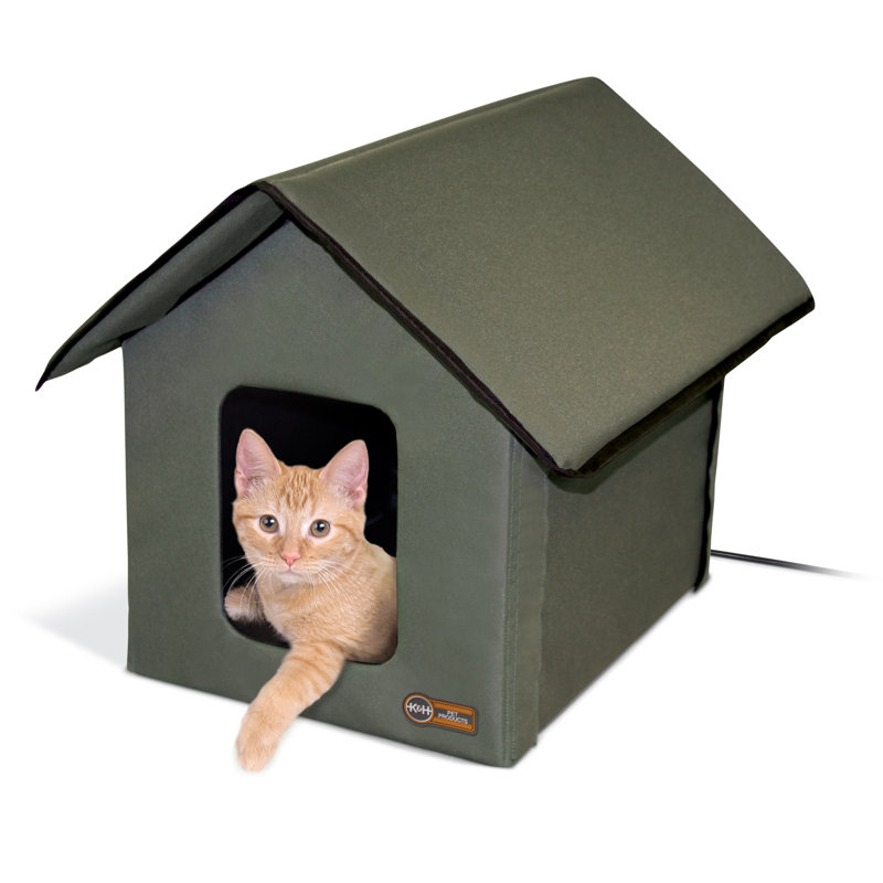 Maison pour chat d'extérieur chauffée