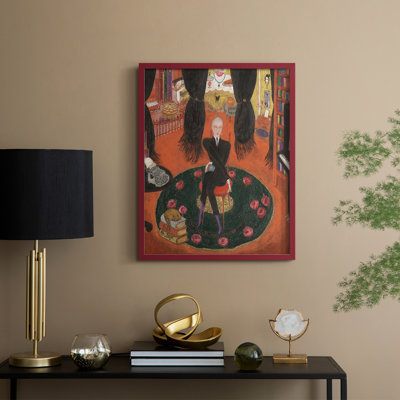 Vintage Portrait Print LXXXIII Framed Print - Solid Wood