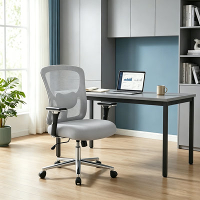 Heavy-Duty Big & Tall Ergonomic Office Chair, 500 lbs Capacity High-Back Mesh Desk Chair with Adaptive Lumbar Support