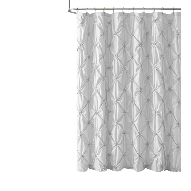 Rideau de douche simple Verviers, Blanc