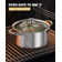 Cook N Home Pasta Pot with Strainer Lid, 4-Piece Stainless Steel Pasta Cooker Steamer Multipots