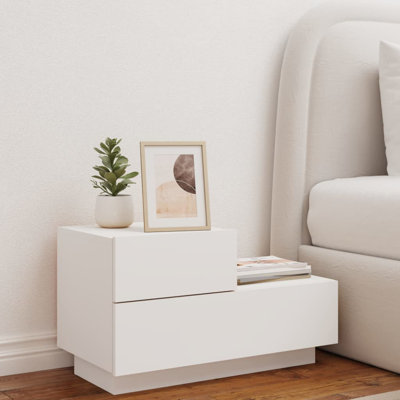 Brigett 36cm W Engineered Wood Bedside Table