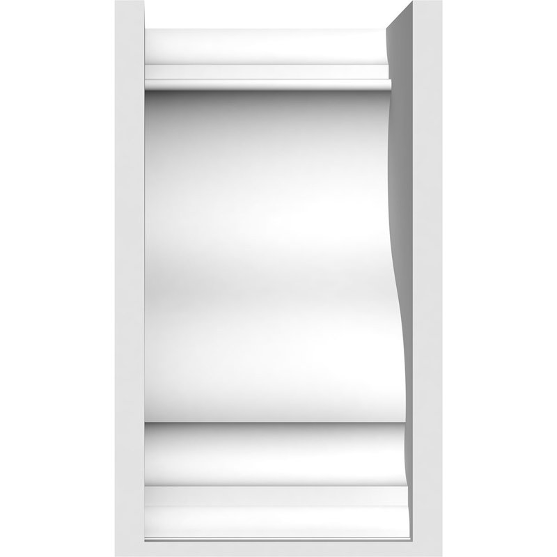 Corbeau standard en PVC de qualité architecturale, H 14 po x l 7 po x P 7 po