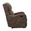 Fauteuil inclinable en microfibre brun rembourré 1pc