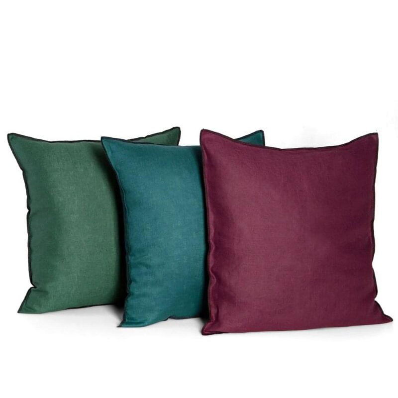 Microfiber Square Pillow Case, Turquoise