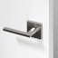  Quadra Single Dummy Door Lever Modern Concealed Design Non-Turning for (Closet, Pantry or Hallway) – Sleek Minimalist Style in Brushed Nickel-114645782