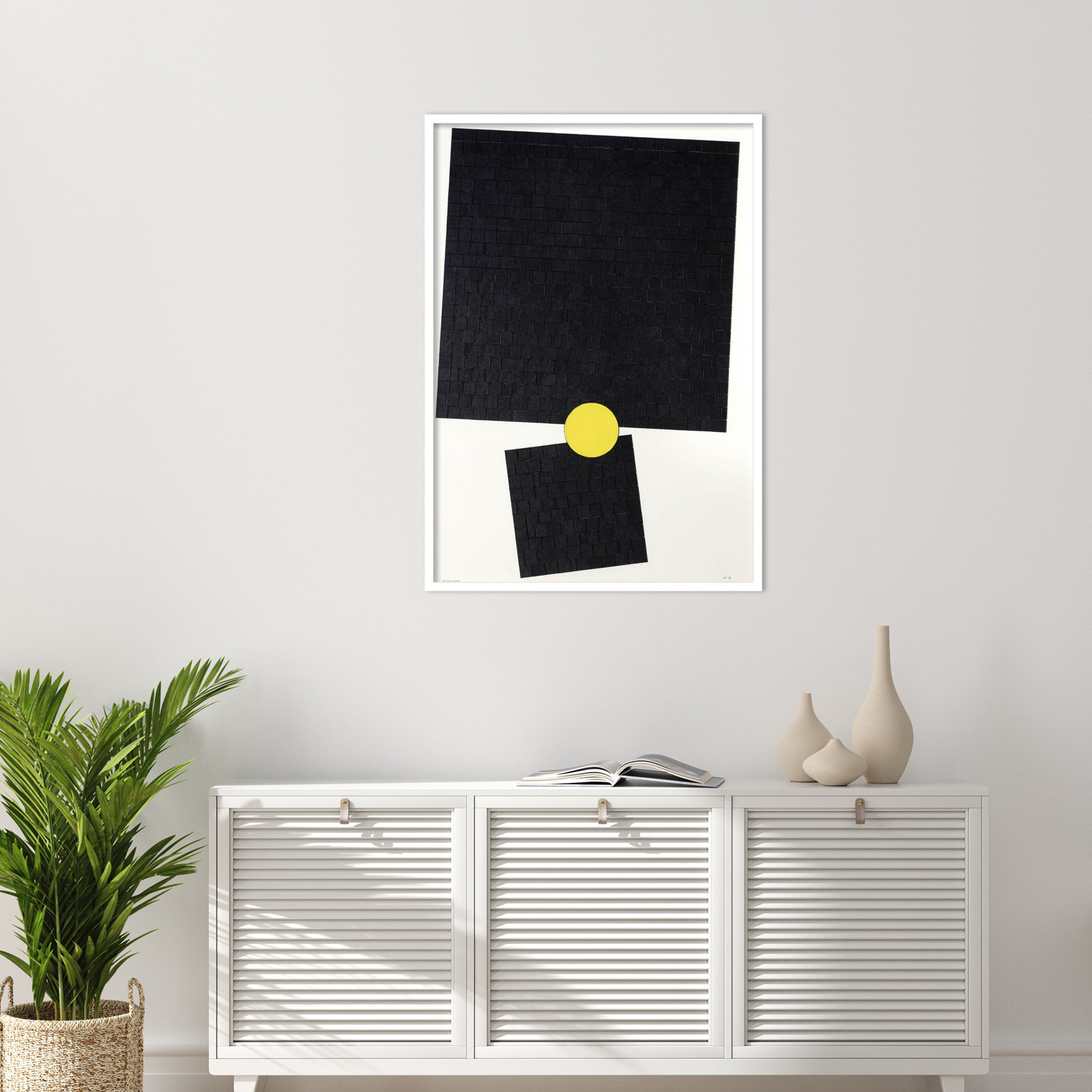 Her Divine Fulcrum Print by Alex Dunn, 41" H x 29" W x 1" D, White