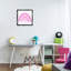 Art mural sur toile mauve encadré par Amber Clarkson-1782620942-1782620937
