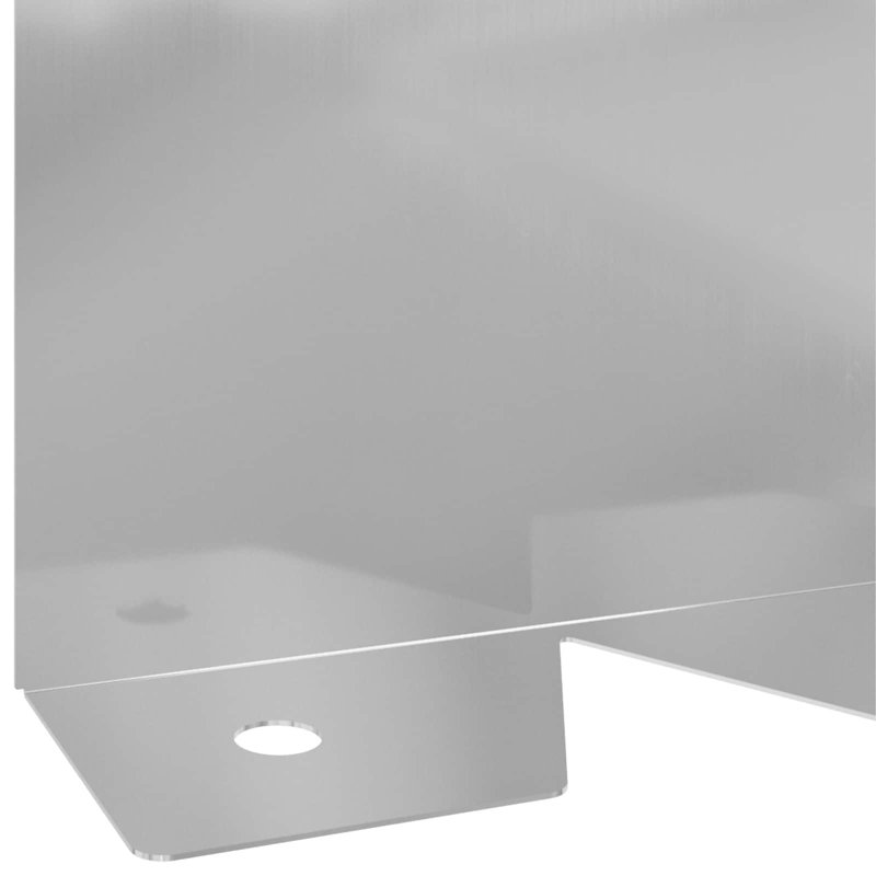 Metal Lawn Edging, Silver, 10cm H x 102cm W