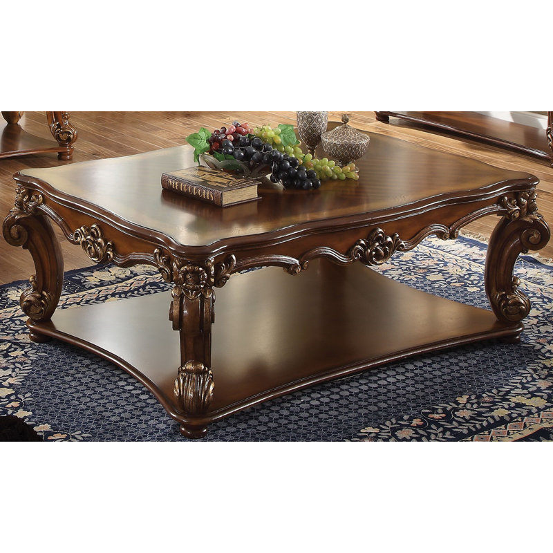 Amorsolo Solid Wood Coffee Table, 20" H x 50" W x 50" D, Cherry