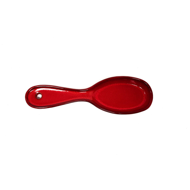 Michalak Ceramic / Porcelain Spoon Rest, Red