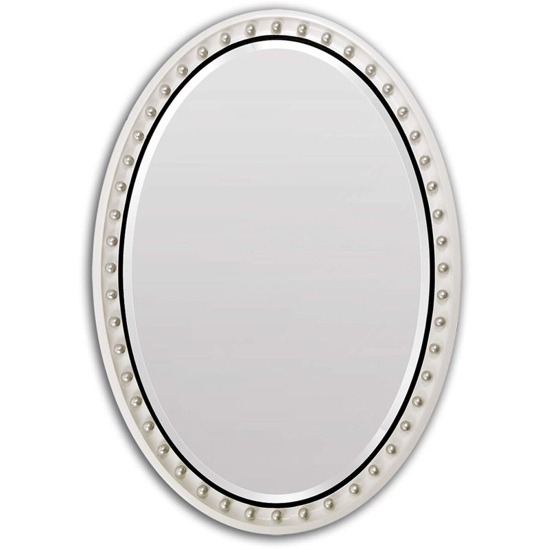 Thomkins Tavern Flat Beveled Wall Mirror, 41" x 29" 
