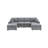 Modern Sofa Stunning Fog 2Pc Sectional Set Corduroy Couch LAF And RAF Chaise Armless Loveseat Living Room Furniture-126592709