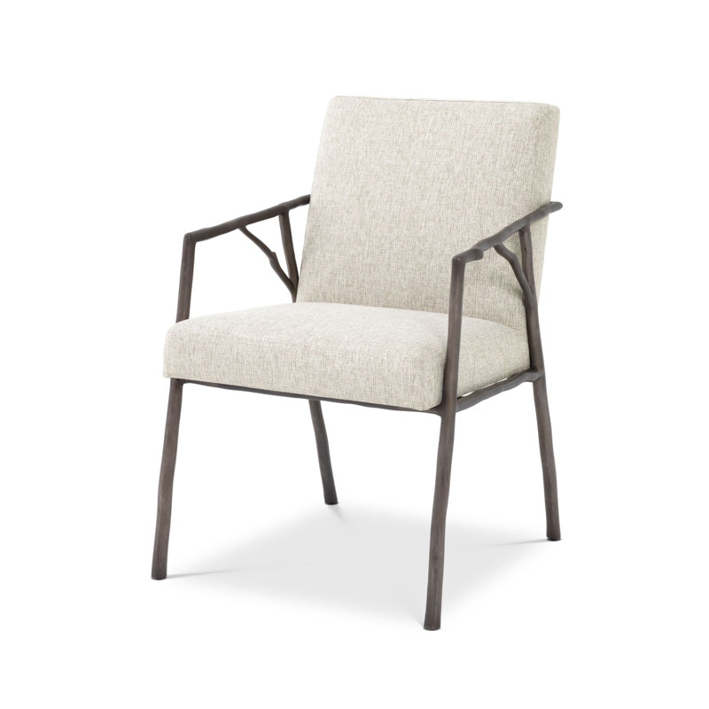 Antico Upholstered Arm Chair, Beige
