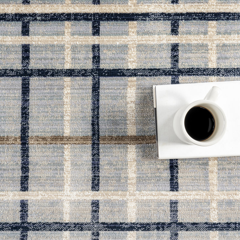 Abilene Rustic Plaid Area Rug, Rectangle 8'8" x 13'