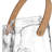 Liora Carry 6.5" Clear Textured Glass Handbag Vase-1037605289