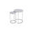 2 Piece Marble Finish End Table