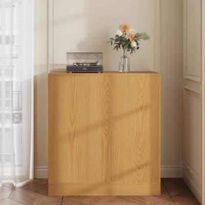 Mid-Century Walnut Sideboard Buffet Cabinet with Storage, Freestanding Accent Cabinet with Rounded Handles & Soft-Close Doors for Dining Room Living Room