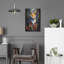 «The Cubistic Fox» par Andreas Magnusson, art mural en métal, 16 po x 24 po