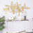 Metal 3D Stripes Geometric Gold Wall Decor