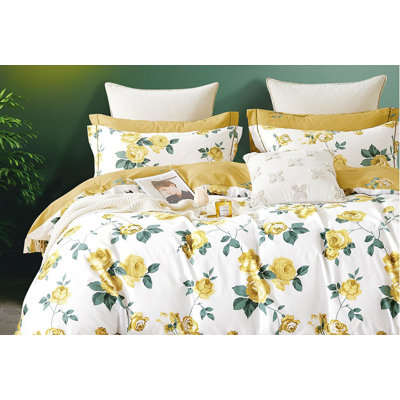 Cotton Twill Floral Duvet Cover