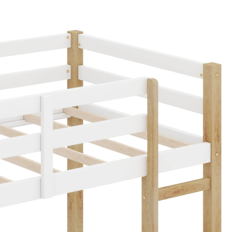Structure de lit mezzanine simple avec échelle