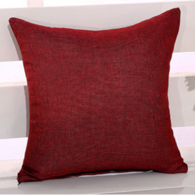 (Covers Only) Pack of 2 plain fabric texture Pillow Covers